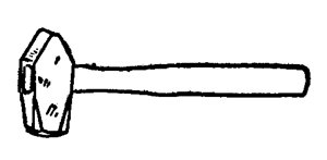 Трёхмерный молоток рисунок