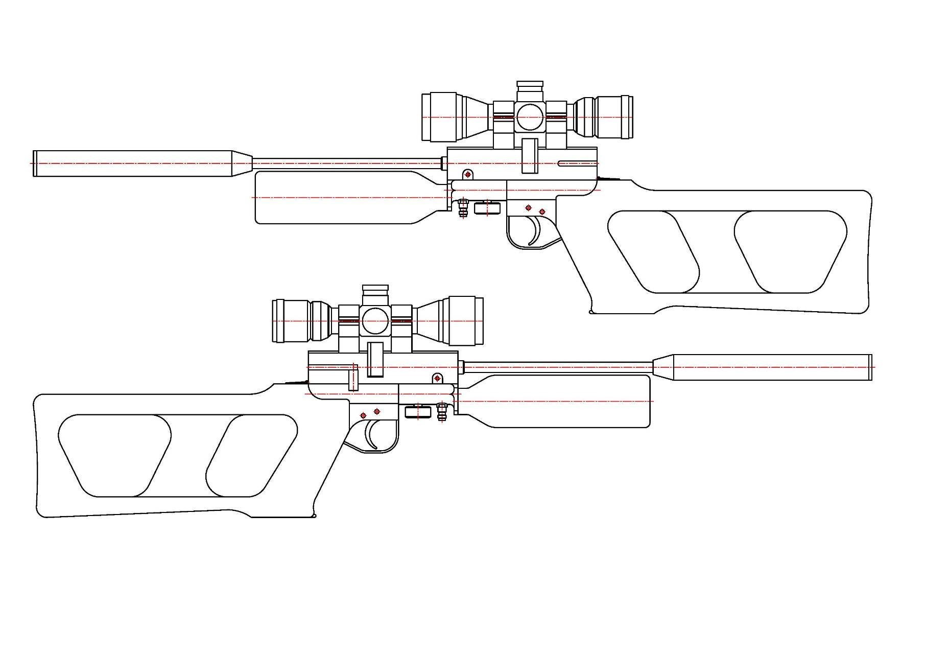 Винторез снайперская винтовка чертежи