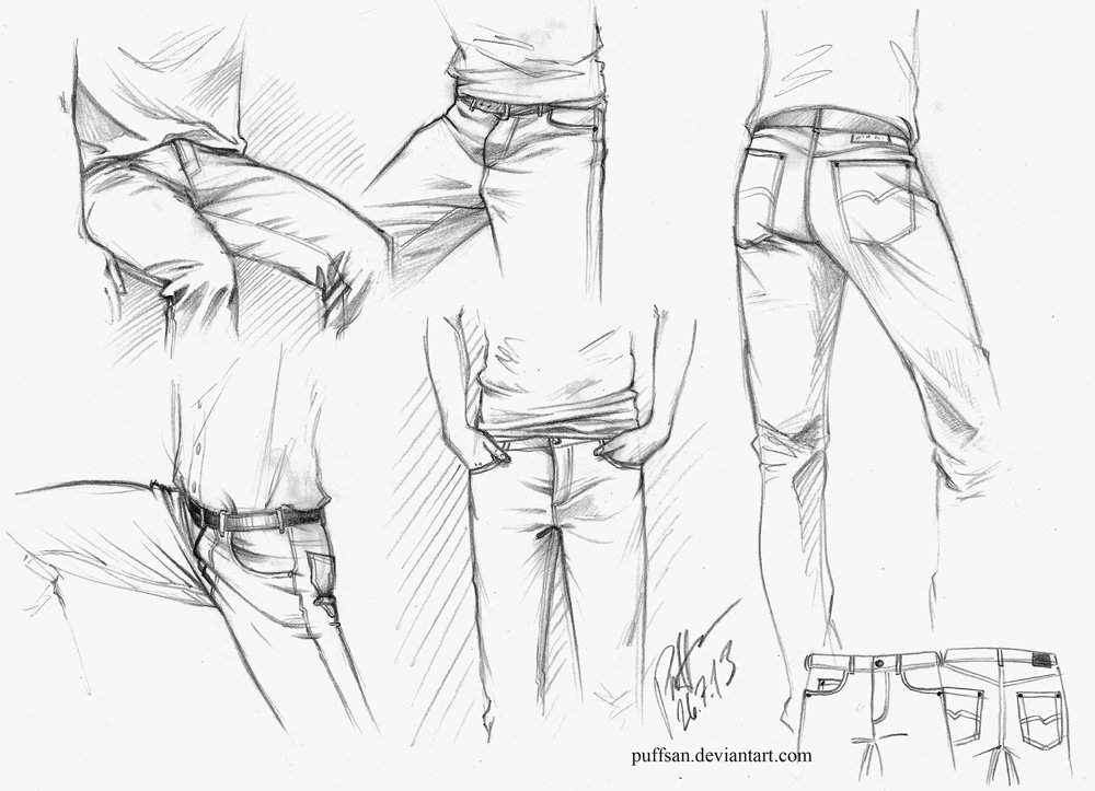 Как рисовать шорты мужские