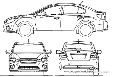 Габариты Субару XV 2012