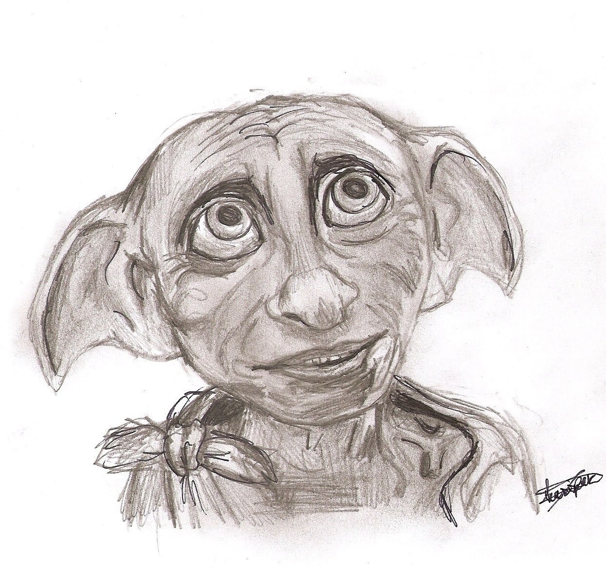 Нарисовать Dobby из Гарри Поттера