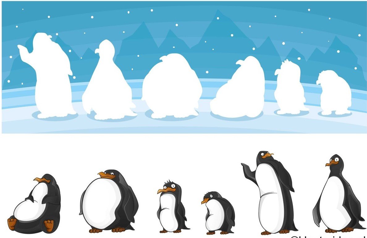 Задания с пингвинами