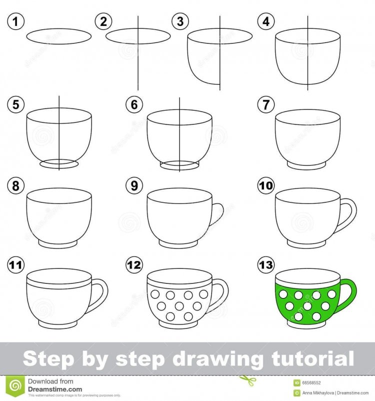 Как нарисовать кружку карандашом поэтапно 4 | Графитовые рисунки, Карандаш, Штриховка