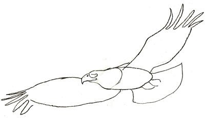 Орел рисунок поэтапно