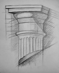 Капитель дорического ордера построение