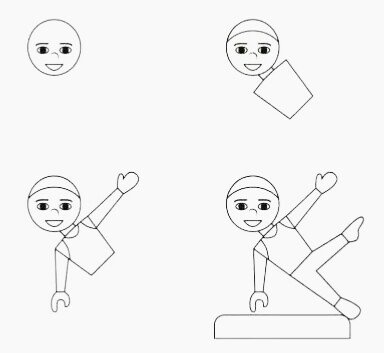 Рисование дети на зарядке в старшей группе