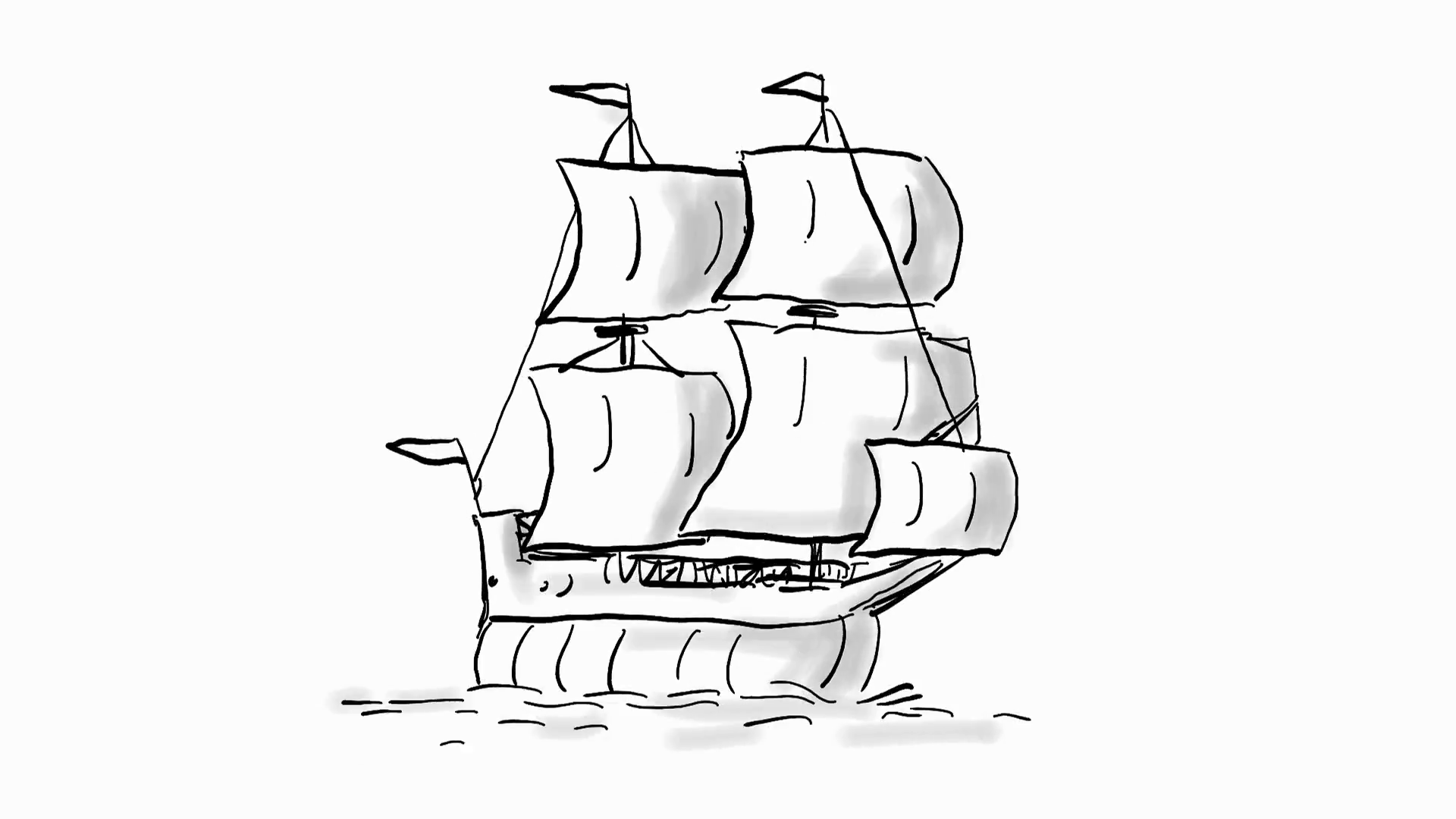 Корабль рисунок. Корабль спереди рисунок. Корабль карандашом. Парусник рисунок карандашом.