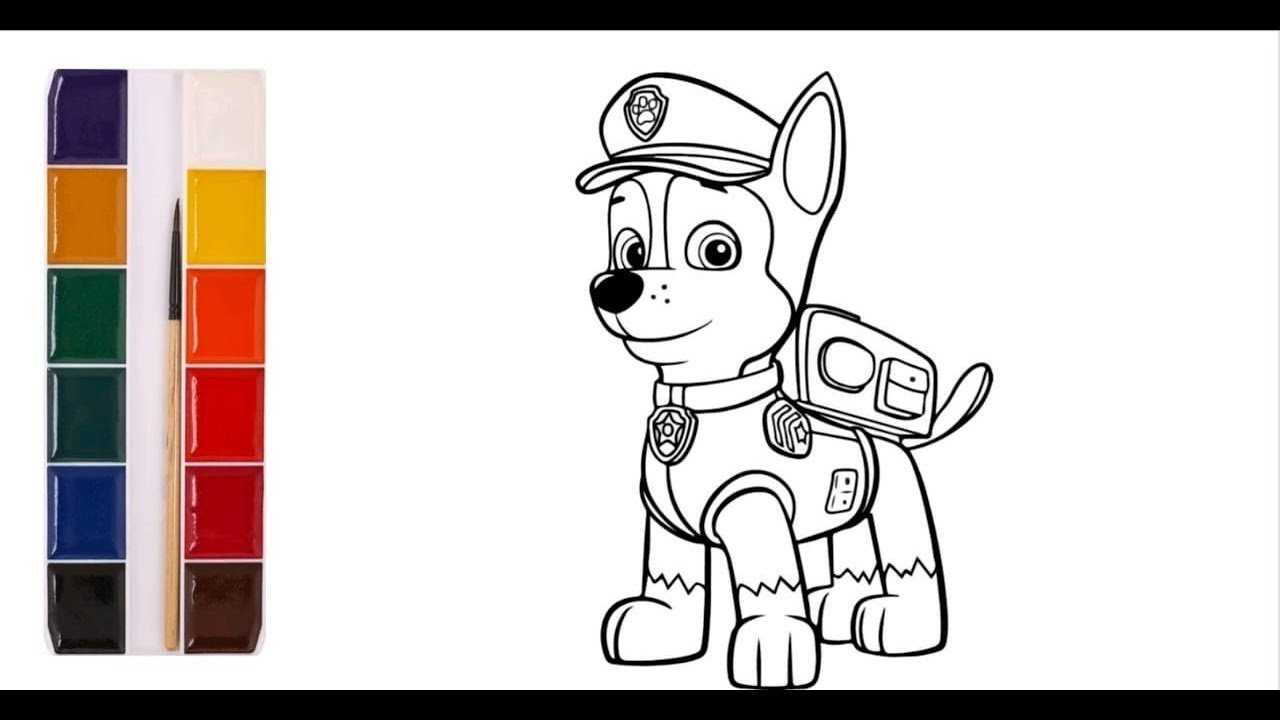 Нарисовать щенячий патруль
