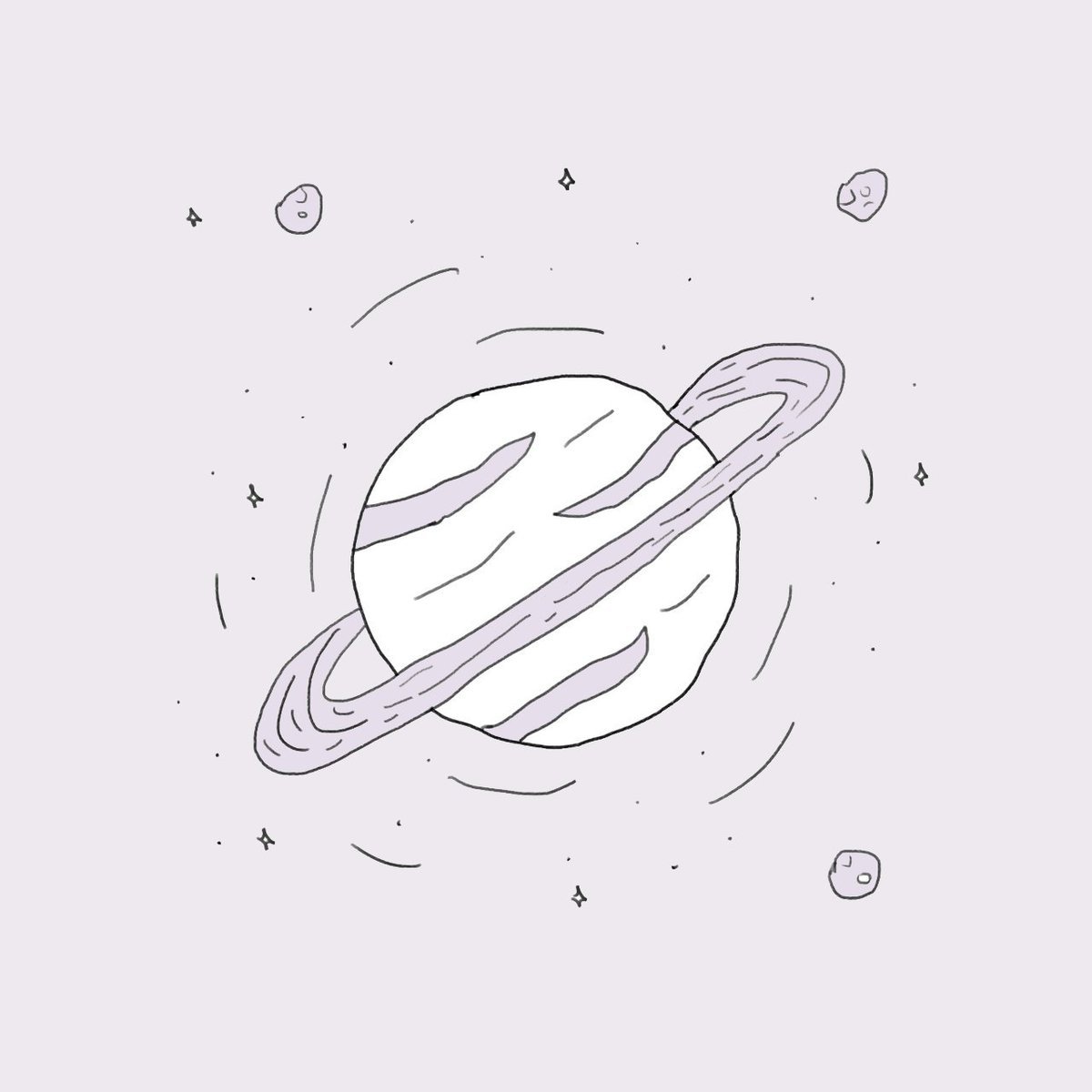 Рисунки космоса для срисовки легкие