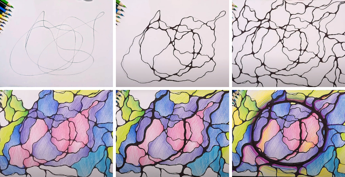 Нейрографика как самостоятельно рисовать для начинающих пошагово