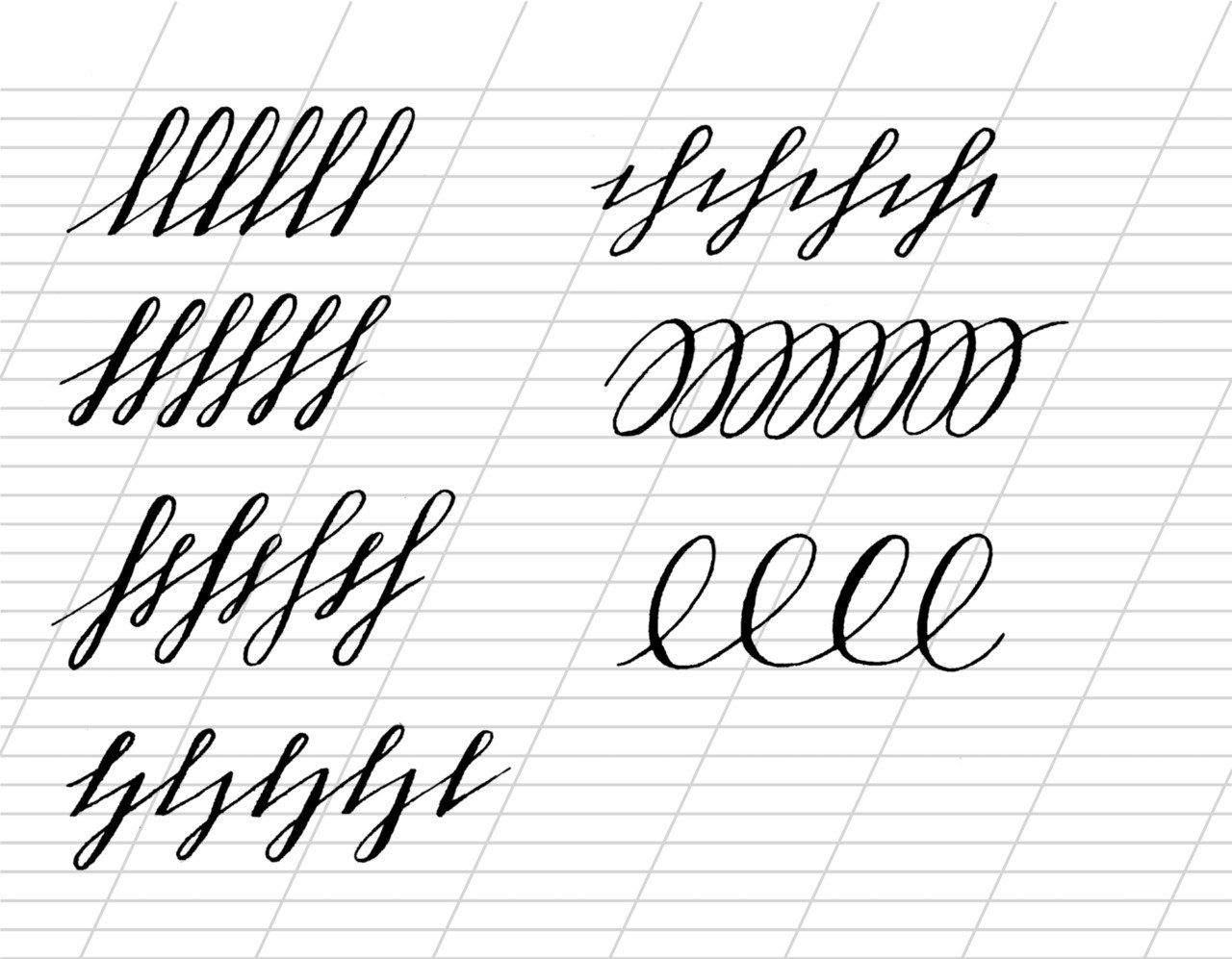 Упражнения для каллиграфии и развития почерка