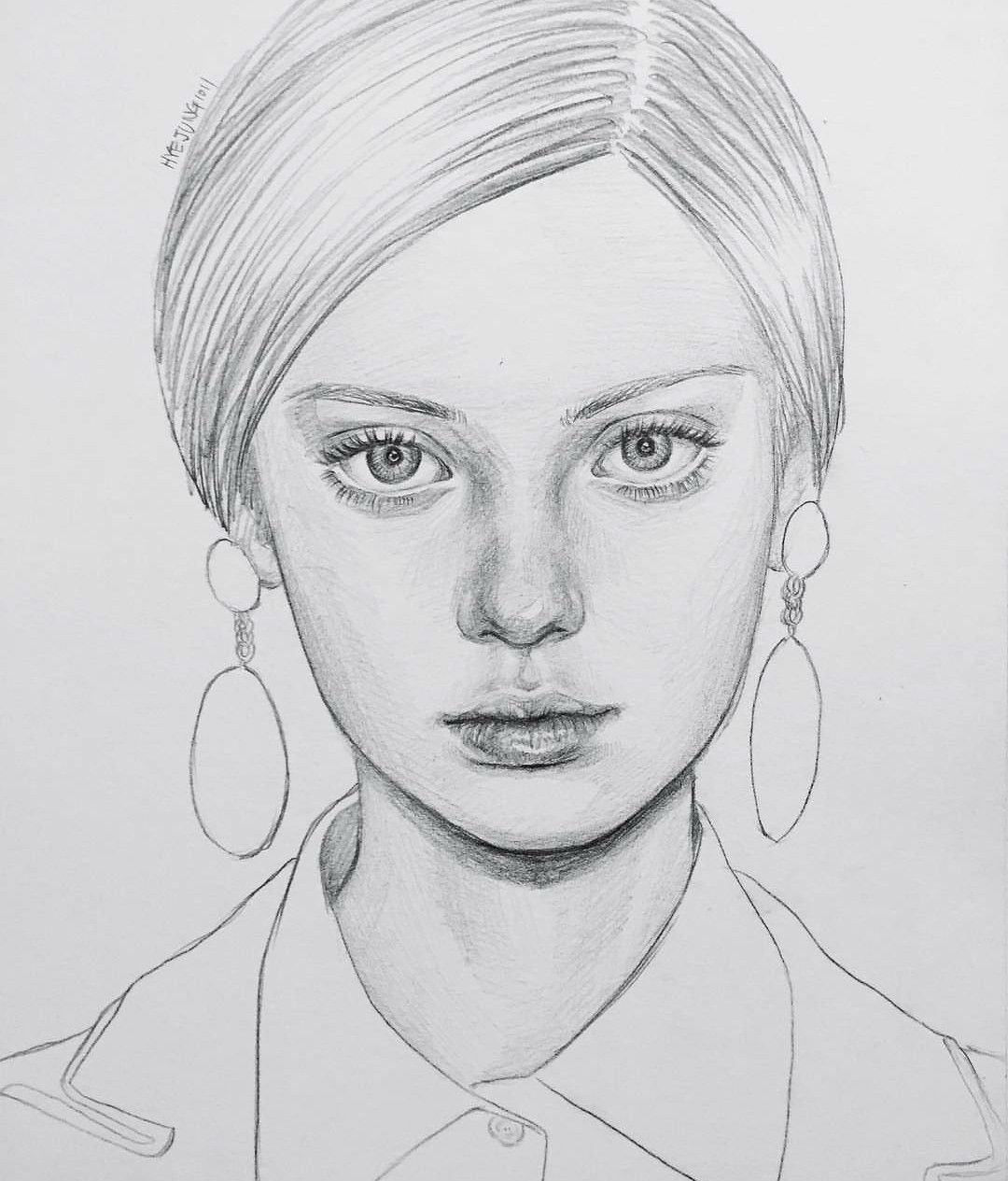 Портрет карандашом легкий