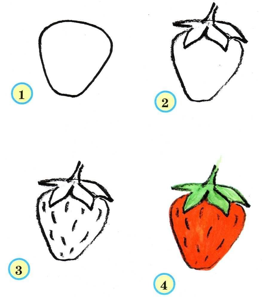 Рисование фруктов для дошкольников
