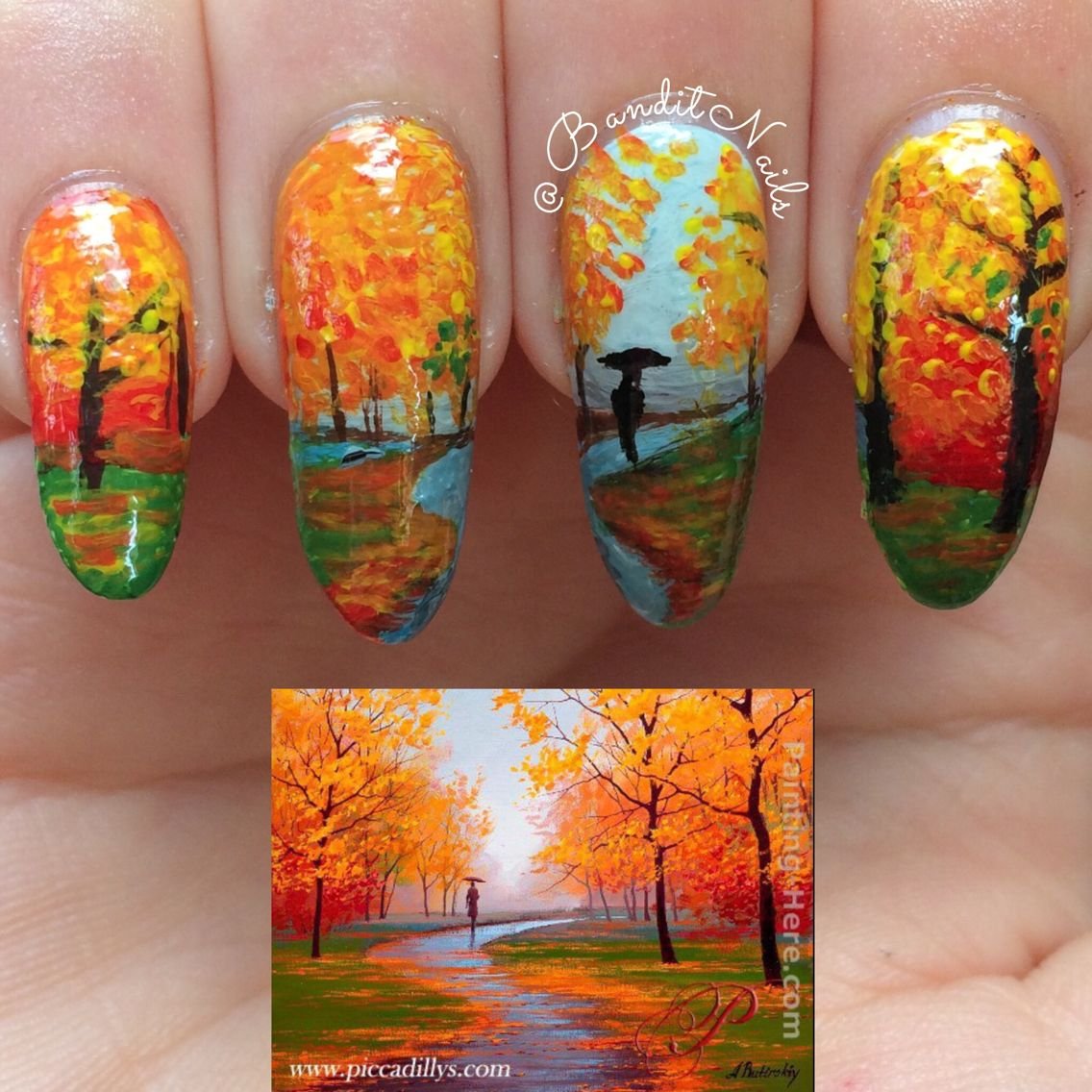 Ногти осень