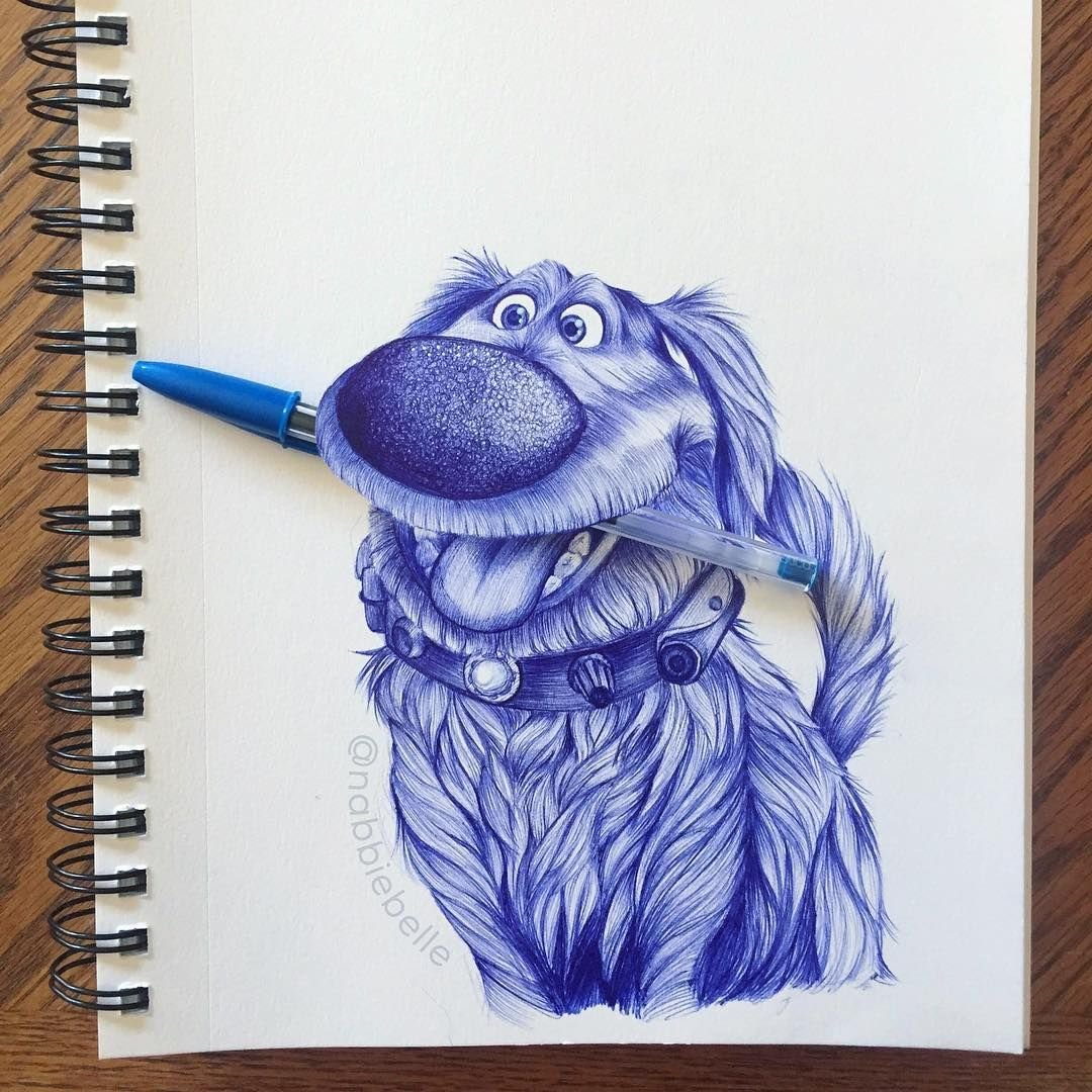 Рисование шариковой ручкой