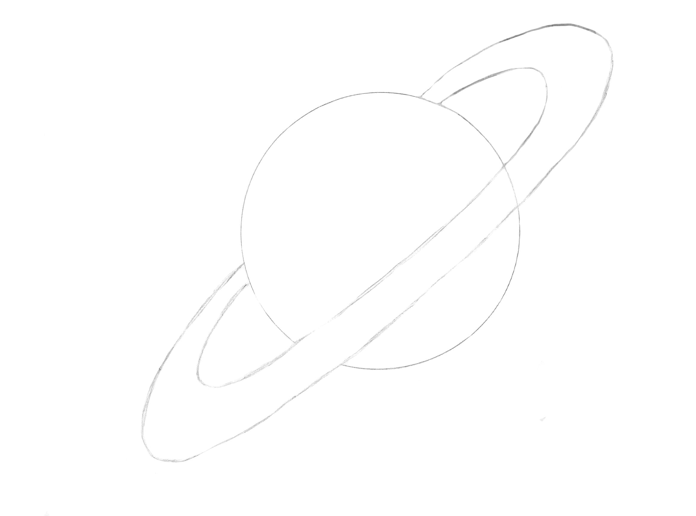 Планеты рисунок простым карандашом