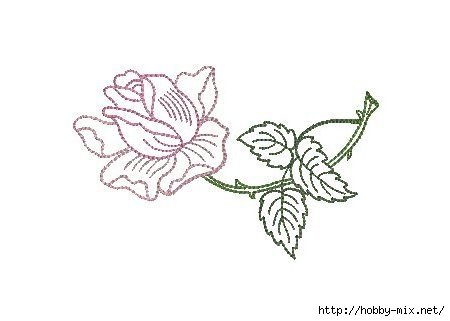 Вышивка гладью Стежки для роз