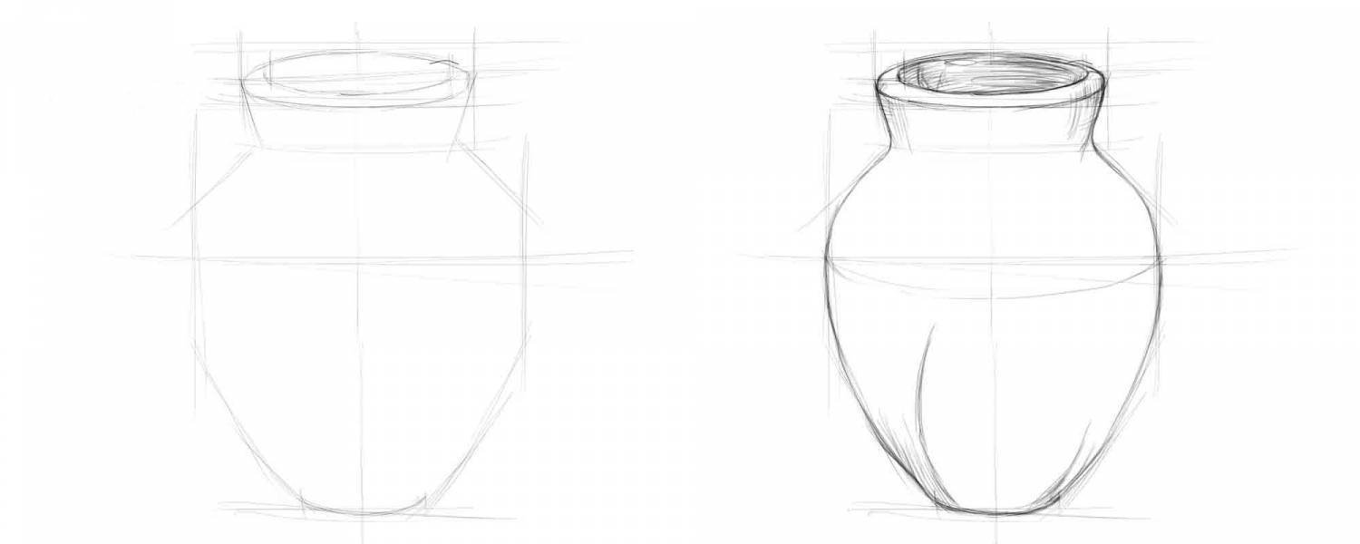 Изо 4 класс ваза. Поэтапное рисование вазы. Кувшин для рисования. Ваза карандашом для начинающих. Ваза с рисунком.
