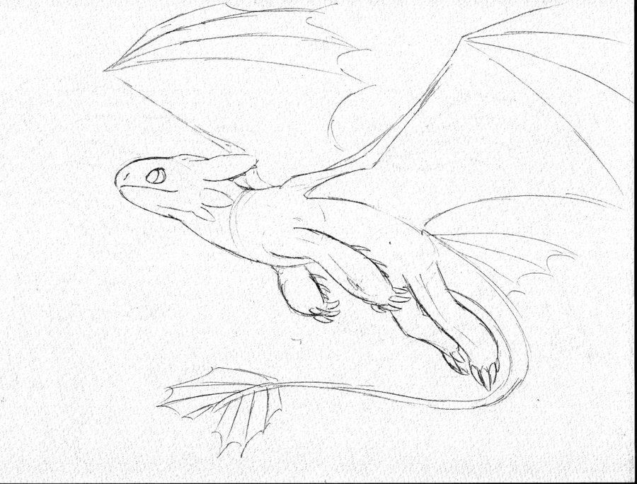 Как нарисовать дракона дневная фурия