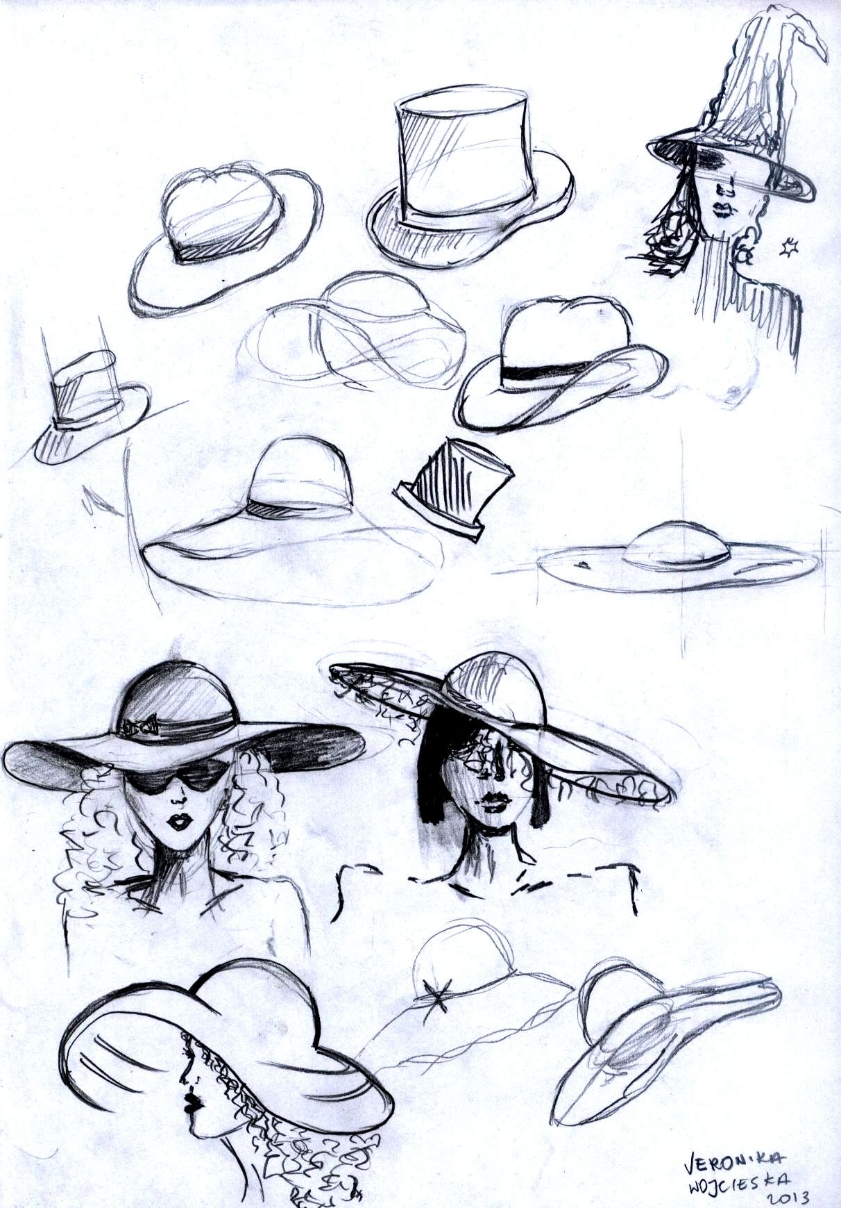 Эскиз шляпы