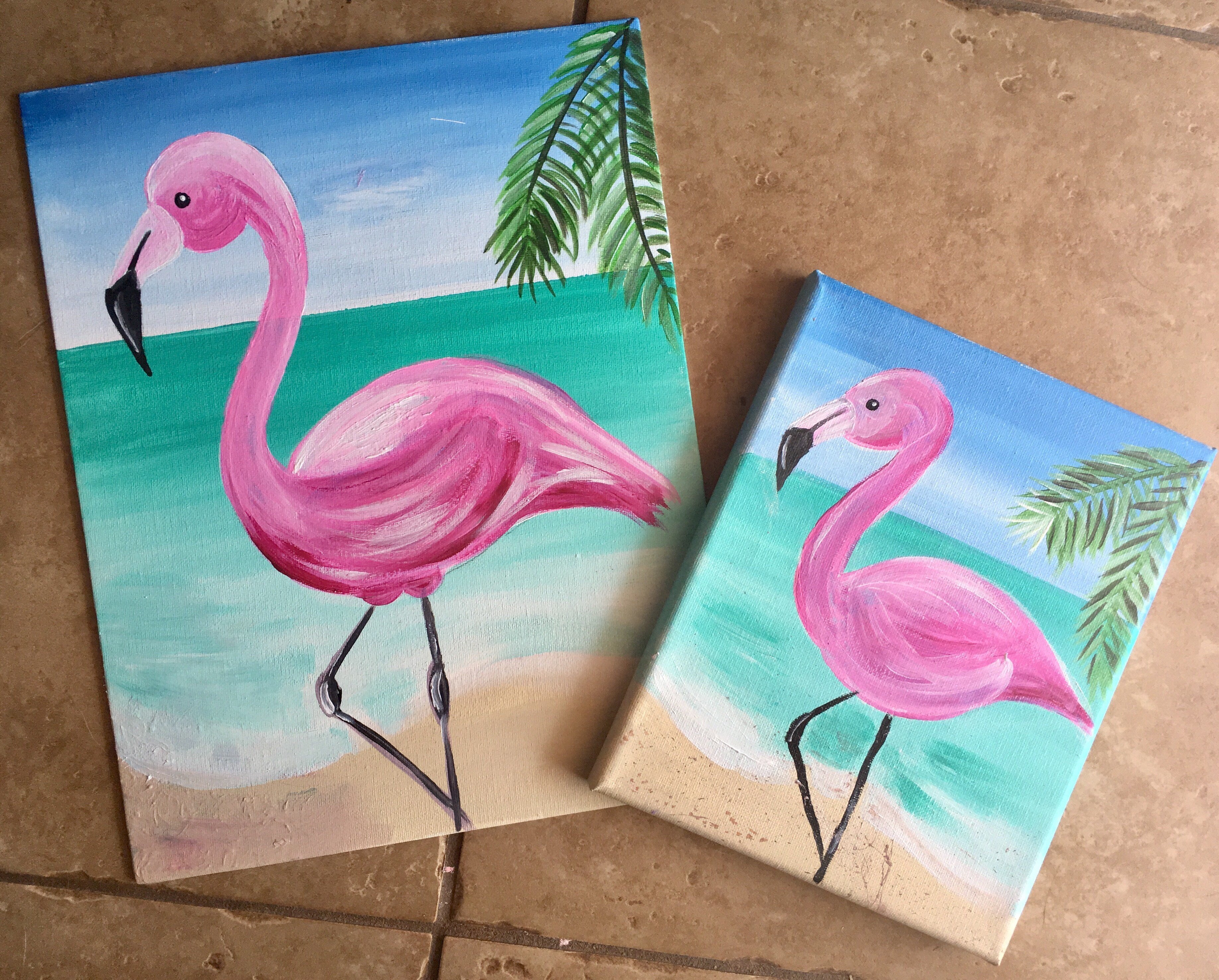 Фламинго рисунок для срисовки