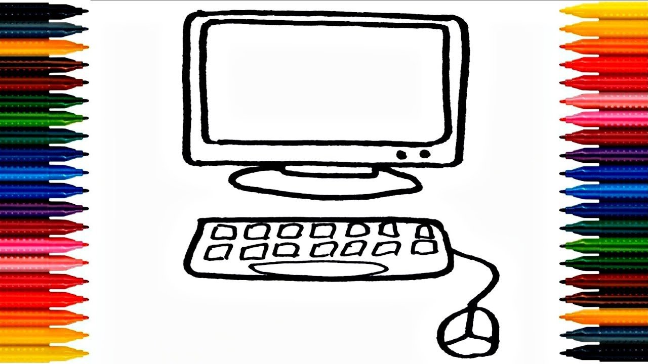 Draw4two рисовать на экране друга. Рисование на компьютере для детей. Компьютер рисунок. Рисунки на компьютере в паинте. Что нарисовать на компьютере в Paint.