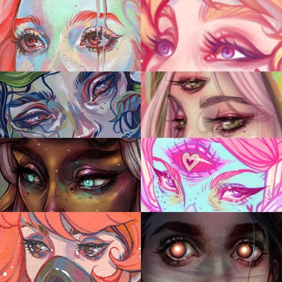 Рисовать глаза в разных стилях