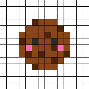 Рисунки по клеточкам лёгкие маленькие еда