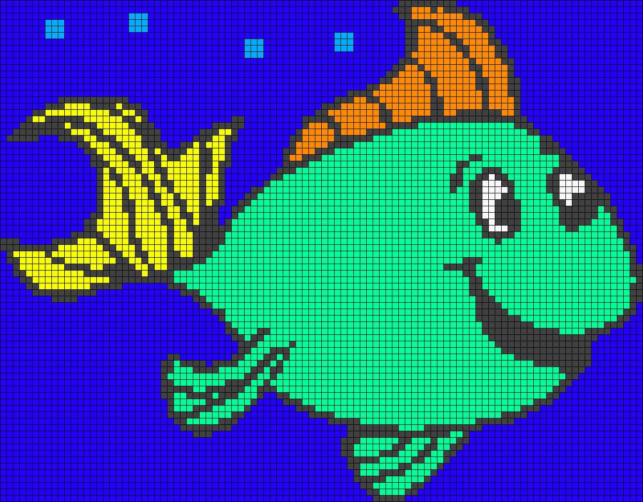 Рыбка в клеточку
