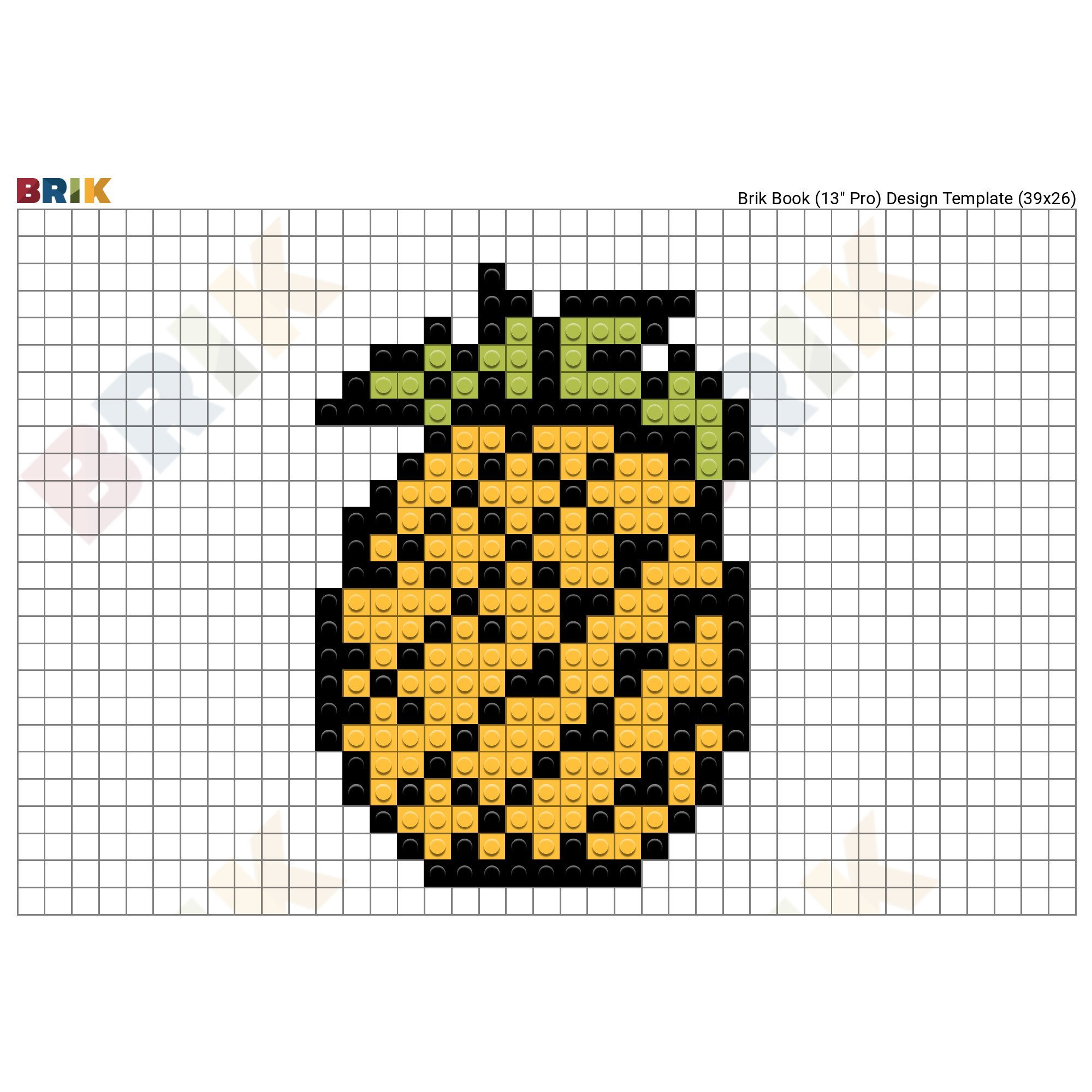 Пиксельный ананас