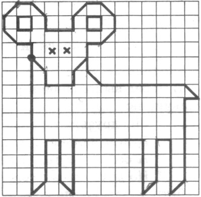 Графический диктант хвалился однажды бодливый баран