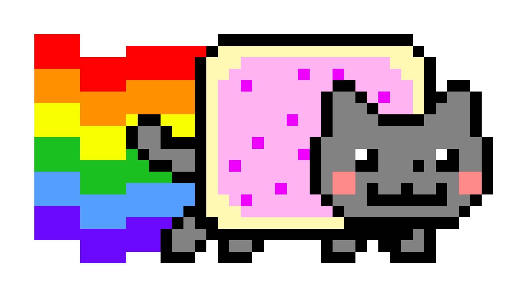 Nyan Cat пиксель арт