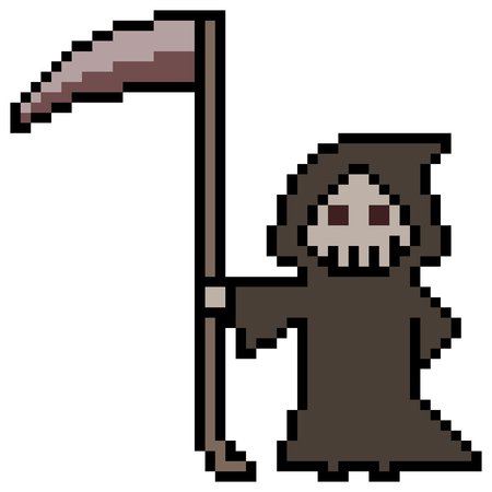 Пиксельная смерть с косой