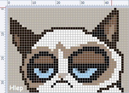 Фенечка кот схема