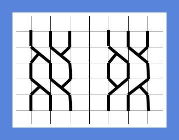 Косички по клеточкам