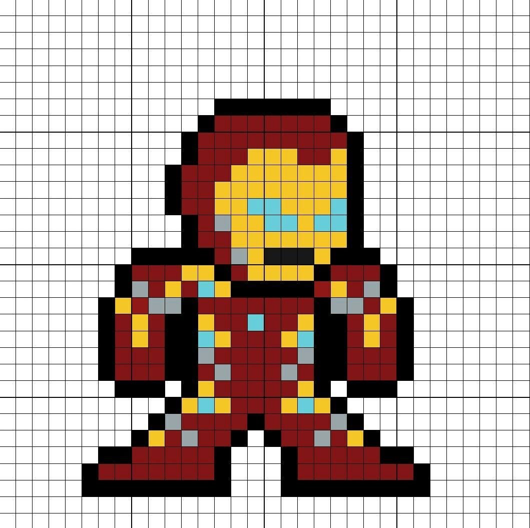 Железный человек Pixel Art
