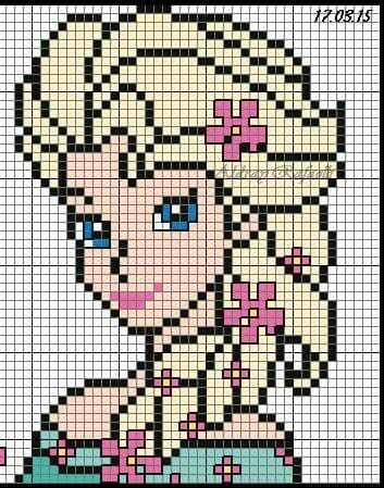 Вышивка крестом Эльза Анна