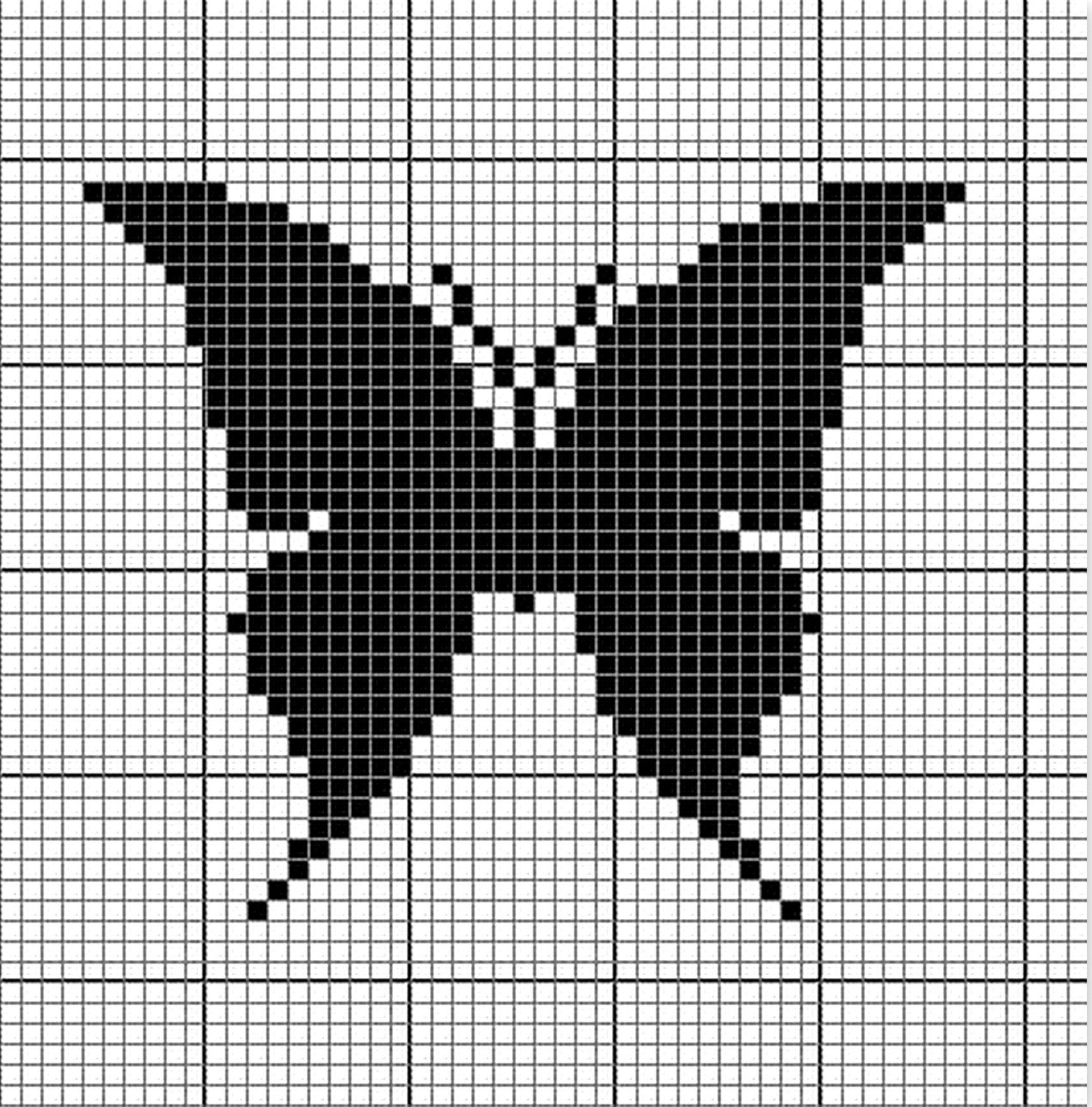 Орнамент бабочки для вязания спицами