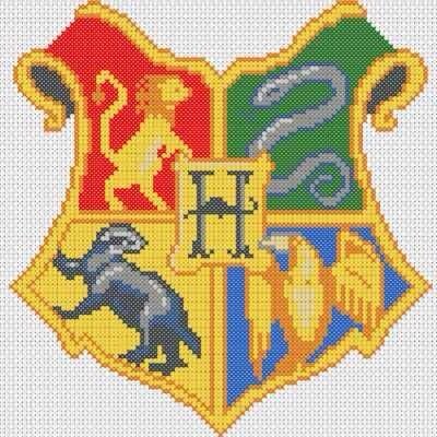 Вышивка крестом факультеты Гарри Поттера