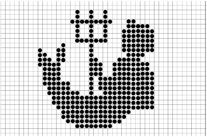 Стрелец по клеточкам