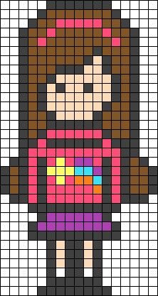 Гравити Фолз по клеточкам