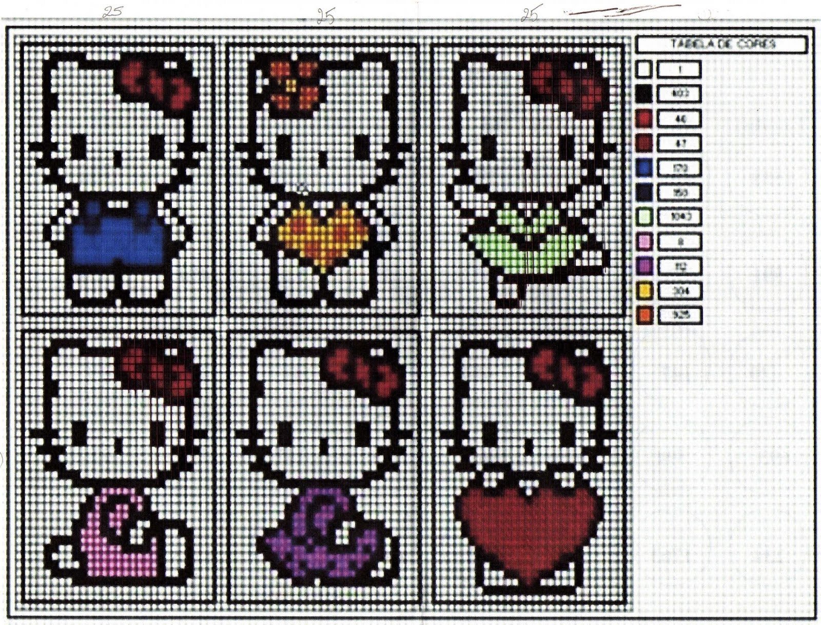 Hello Kitty из бисера схема