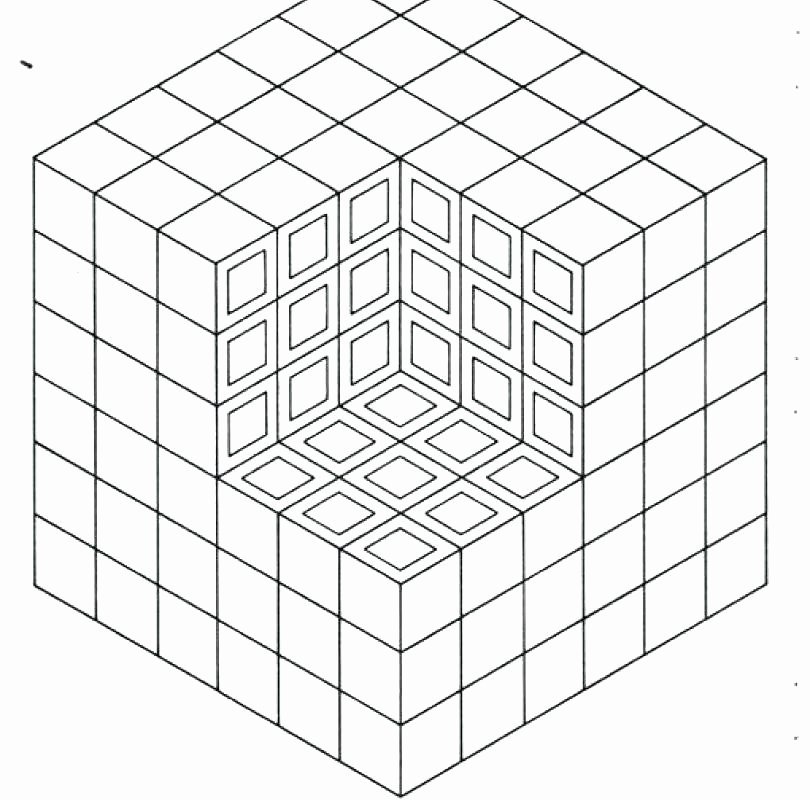 Как нарисовать куб геометрия по клеточкам