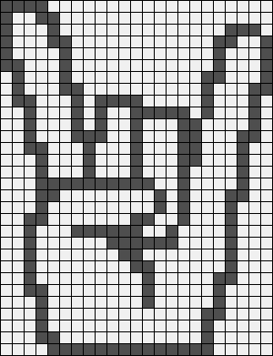 Рисование по клеткам руки