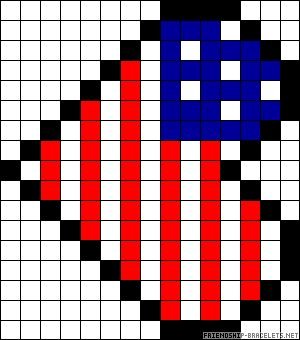 Флаг России по клеточкам