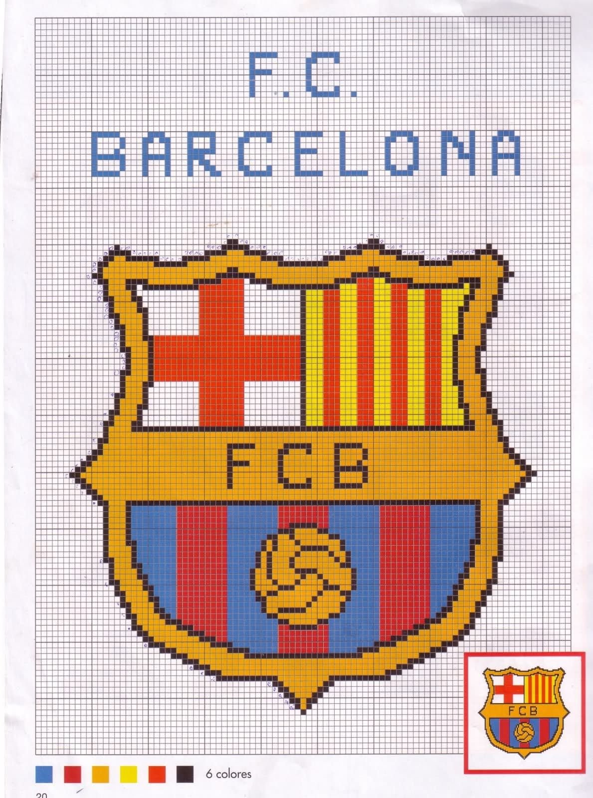 Вышивка крестиком Барселона