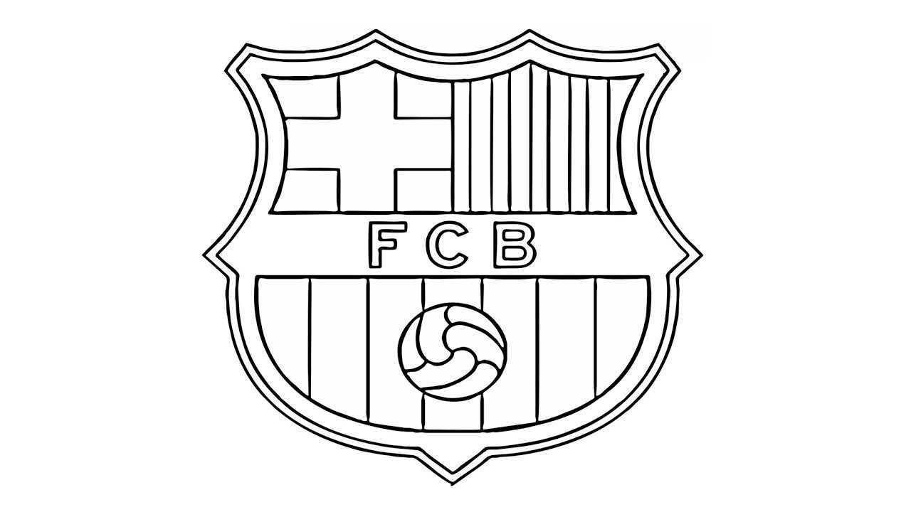 Барселона футбольный клуб эмблема черно белая
