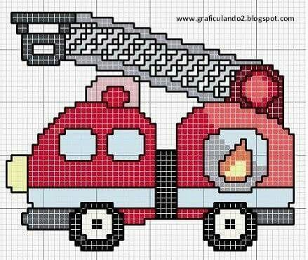 Вышивка Поли Робокар крестом