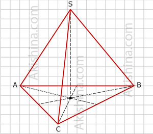 Пирамида чертить правильная треугольная