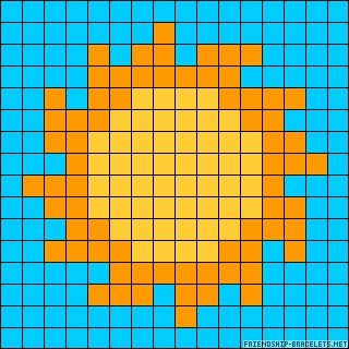 Солнце по клеткам